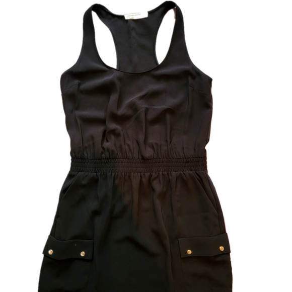 AMANDA UPRICHARD Shopbop Black Cargo Pocket Racerback Mini Dress - Size Large - Picture 12 of 15